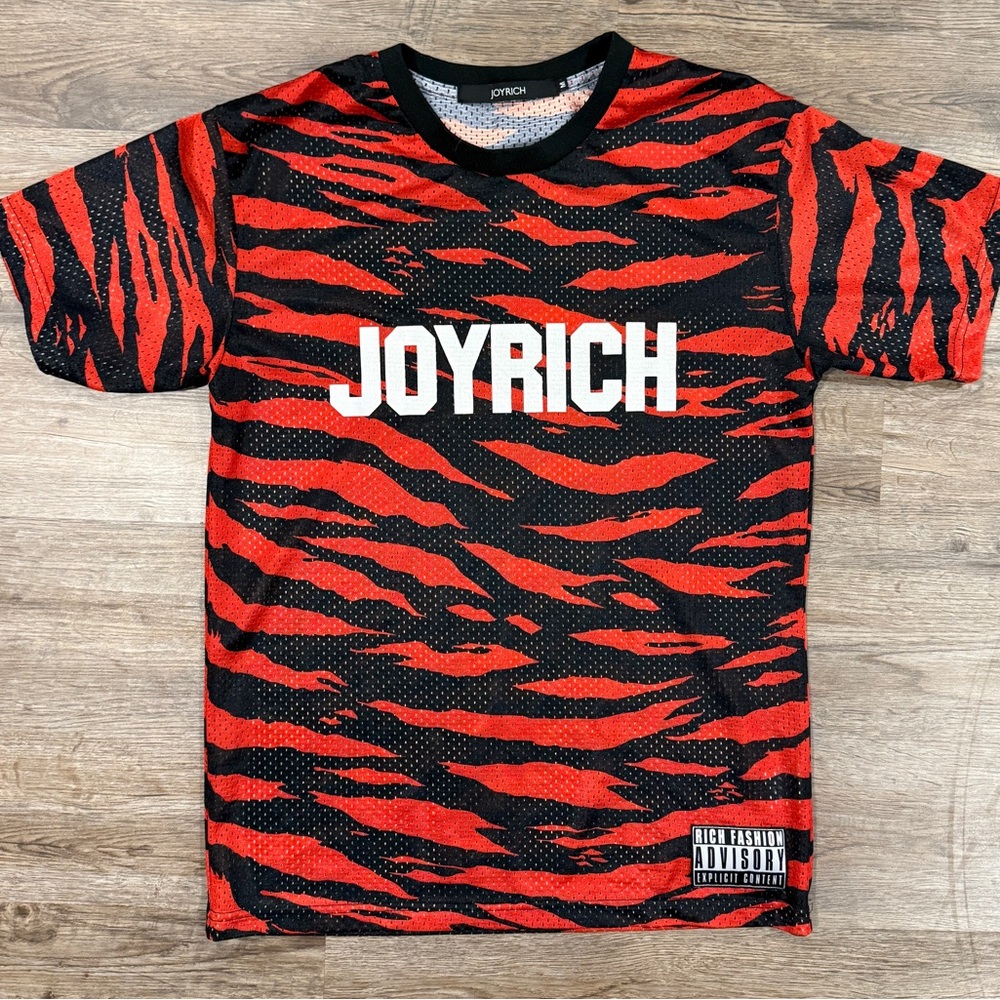 Joyrich Vibrant Red and Black Tiger Tee